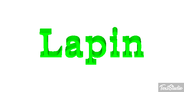 Lapin Effetto testo