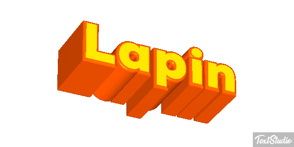 Lapin Effetto testo