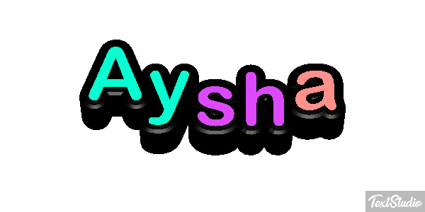 Aysha Effet de texte