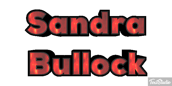 Sandra Bullock Text effect