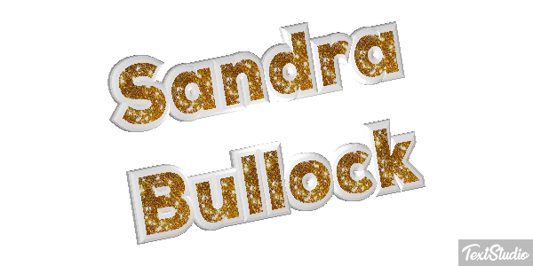 Sandra Bullock Text effect