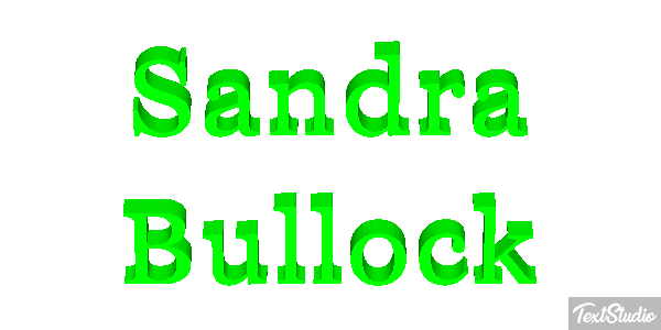 Sandra Bullock Text effect