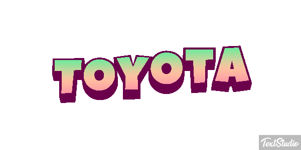 Toyota Efeito do texto
