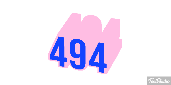 494 Text effect
