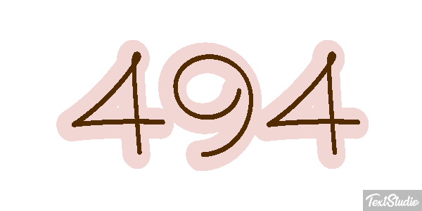494 Text effect