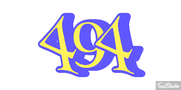 494 Text effect