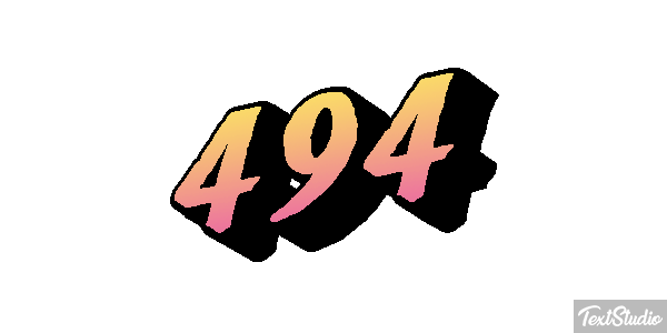 494 Text effect