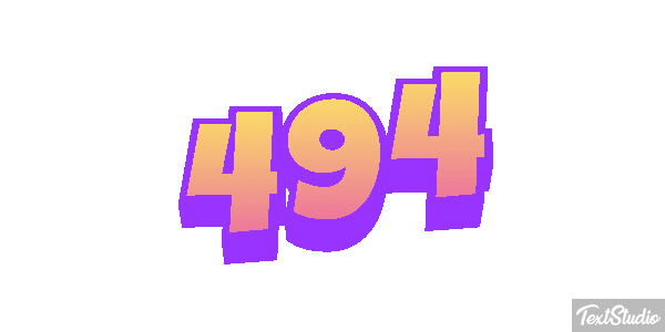 494 Text effect