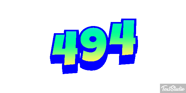 494 Text effect