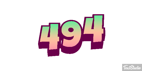 494 Text effect