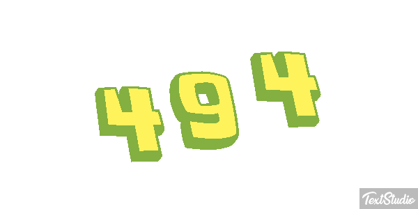 494 Text effect