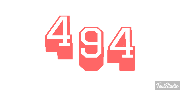 494 Text effect