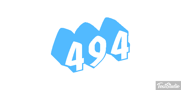 494 Text effect