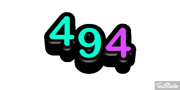 494 Text effect
