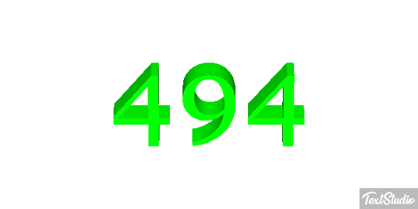 494 Text effect