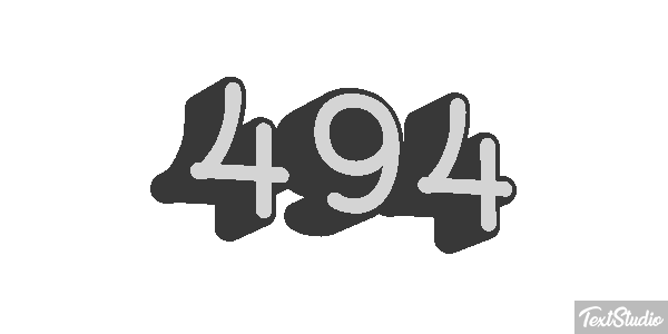 494 Text effect