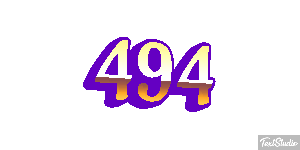 494 Text effect