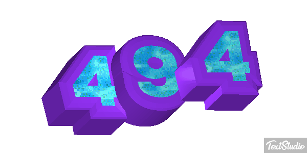 494 Text effect