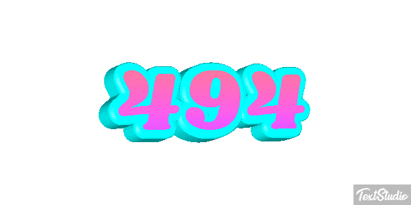 494 Text effect