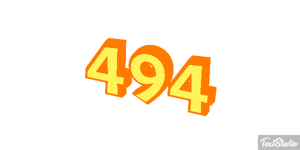 494 Text effect