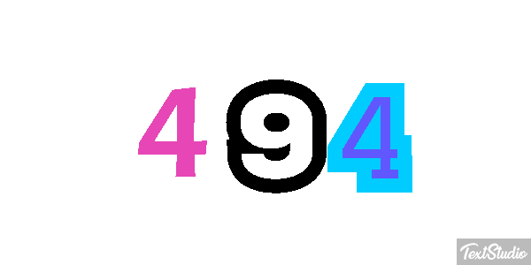 494 Text effect
