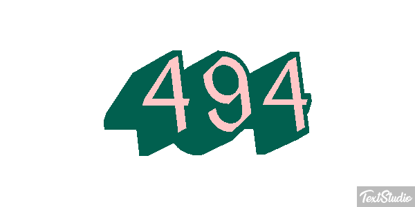 494 Text effect