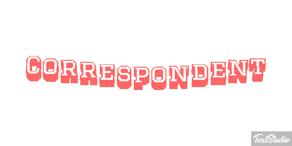 Correspondent Efeito do texto