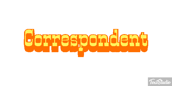 Correspondent Efeito do texto