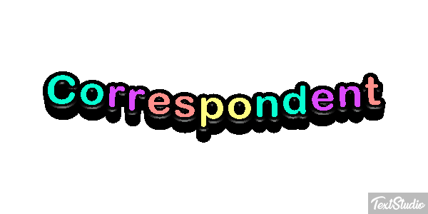 Correspondent Efeito do texto