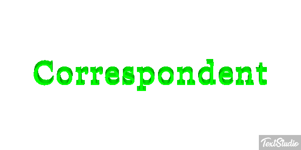 Correspondent Efeito do texto