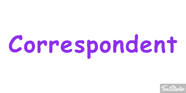 Correspondent Efeito do texto