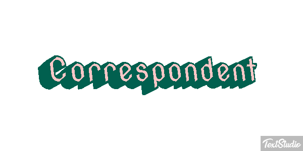 Correspondent Efeito do texto