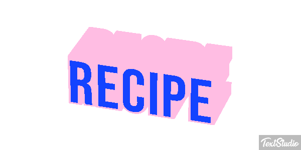 Recipe Text effect
