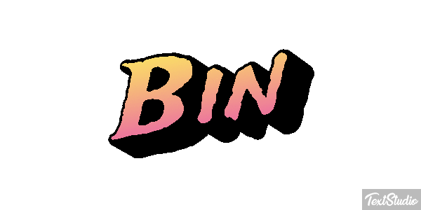 Bin Text effect