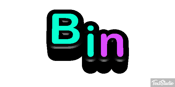 Bin Text effect