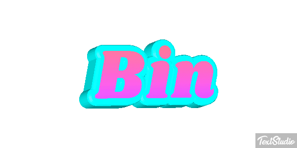 Bin Text effect