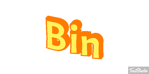 Bin Text effect