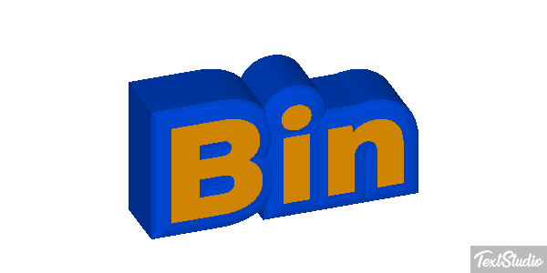 Bin Text effect