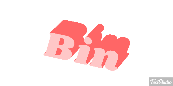 Bin Text effect
