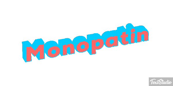 Monopatín Texteffekt