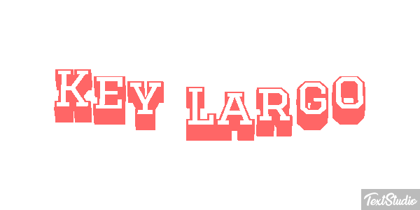 Key Largo Effetto testo