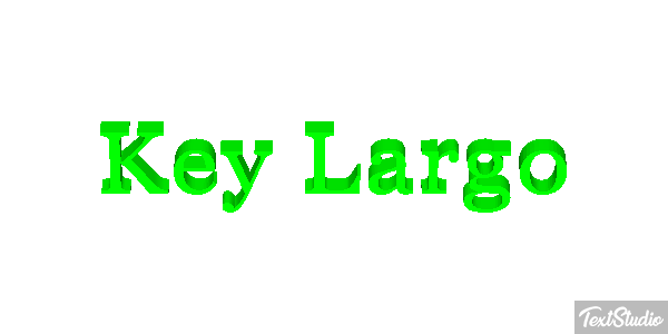Key Largo Effetto testo