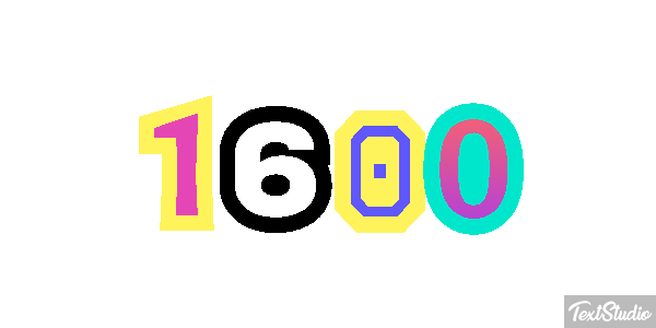 1600 Efekt tekstowy