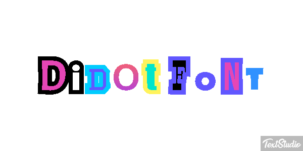 Didot Font Text effect