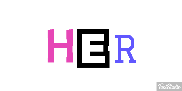 HER Texteffekt
