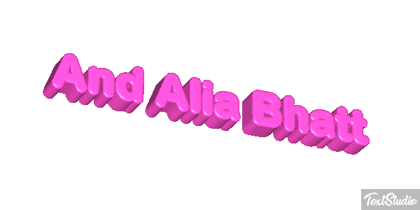 And Alia Bhatt Effetto testo