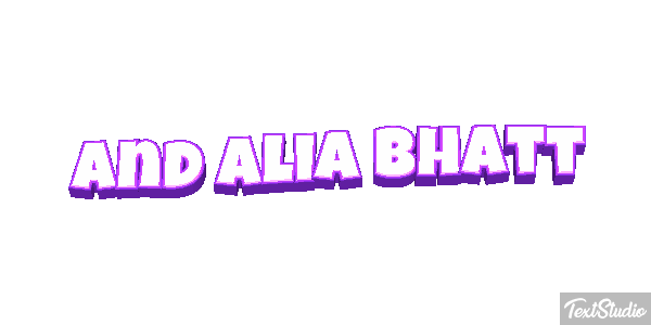 And Alia Bhatt Effetto testo