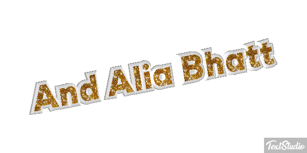 And Alia Bhatt Effetto testo