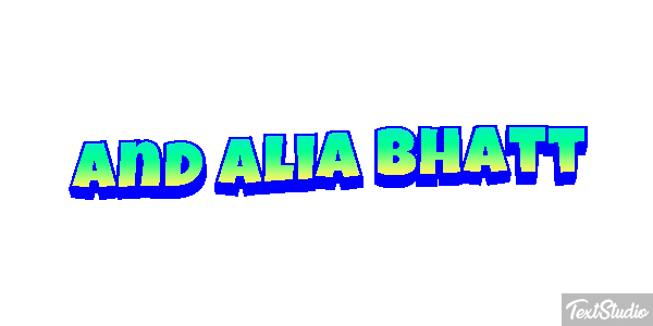 And Alia Bhatt Effetto testo