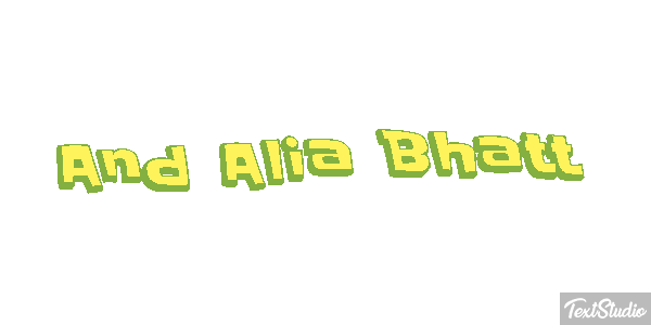 And Alia Bhatt Effetto testo